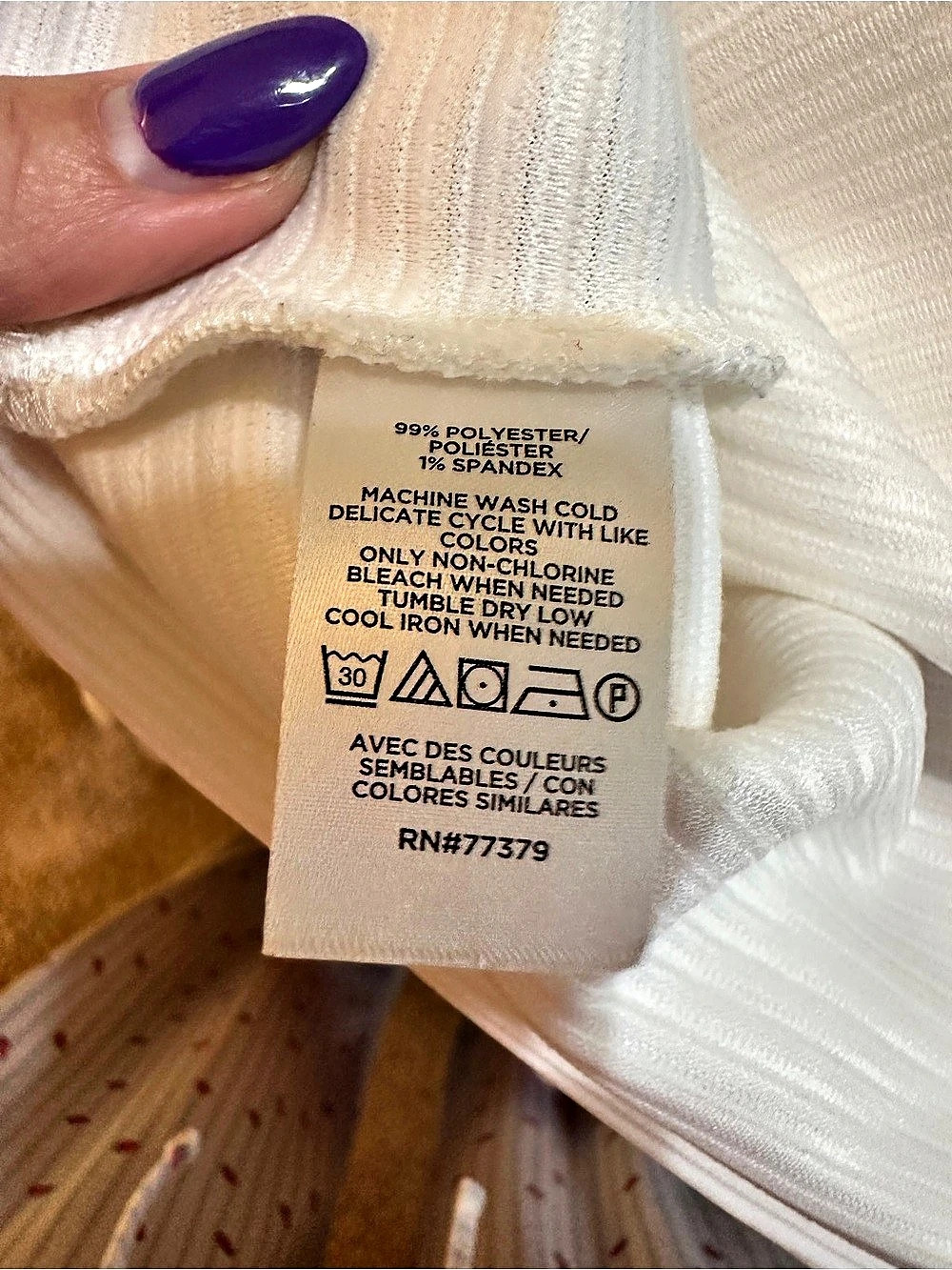 Ann Taylor Factory Ribbed Shoulder Button Shell Top White XL - Picture 4 of 4